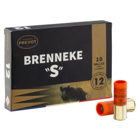 CARTOUCHE PREVOT À BALLE BRENNEKE-S - CALIBRE 12/70
