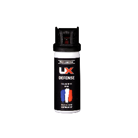 BOMBE DE DÉFENSE UX 50ML - GEL CS AVEC CAPOT CLAPET DE SÉCURITÉ
