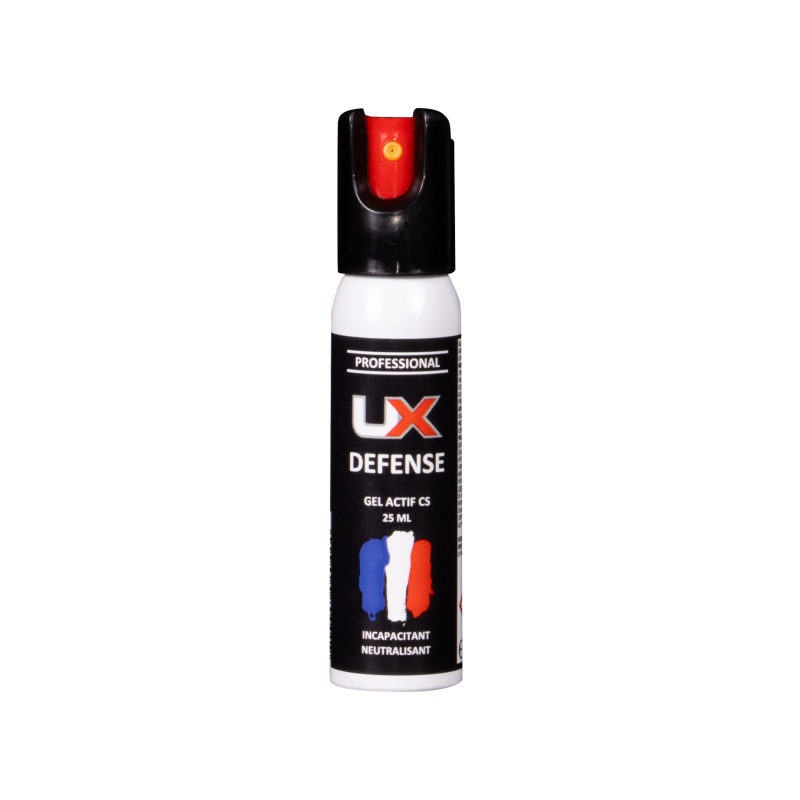 BOMBE DE DÉFENSE UX 25ML - GEL CS AVEC SÉCURITÉ QUART DE TOUR