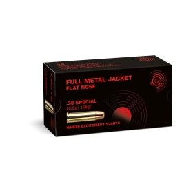 GECO .38 SPECIAL 158GR FMJ FLAT NOSE – BOÎTE DE 50