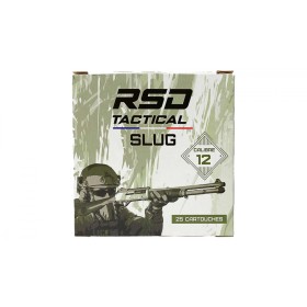 CARTOUCHES SLUG RSD TACTICAL CALIBRE 12/70 - BOITE DE 25