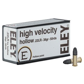 ELEY CAL .22LR HIGH VELOCITY HOLLOW POINT - BOÎTE DE 50