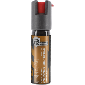 BOMBE DE DEFENSE P2P PDS-25 GAZ OC POIVRE 13 ML - JET CONIQUE