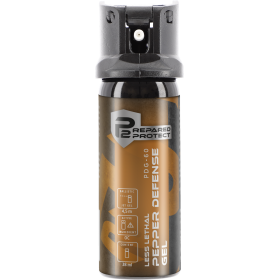 BOMBE DE DEFENSE P2P PDG-60 GEL OC POIVRE 38 ML - JET BALISTIQUE