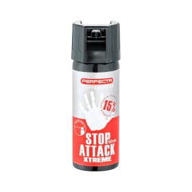 BOMBE DE DEFENSE PERFECTA STOP ATTACK XTREME GEL POIVRE 50 ML