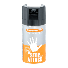 BOMBE DE DEFENSE PERFECTA STOP ATTACK GAZ POIVRE 40 ML