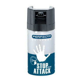BOMBE DE DEFENSE PERFECTA STOP ATTACK GAZ CS 40 ML