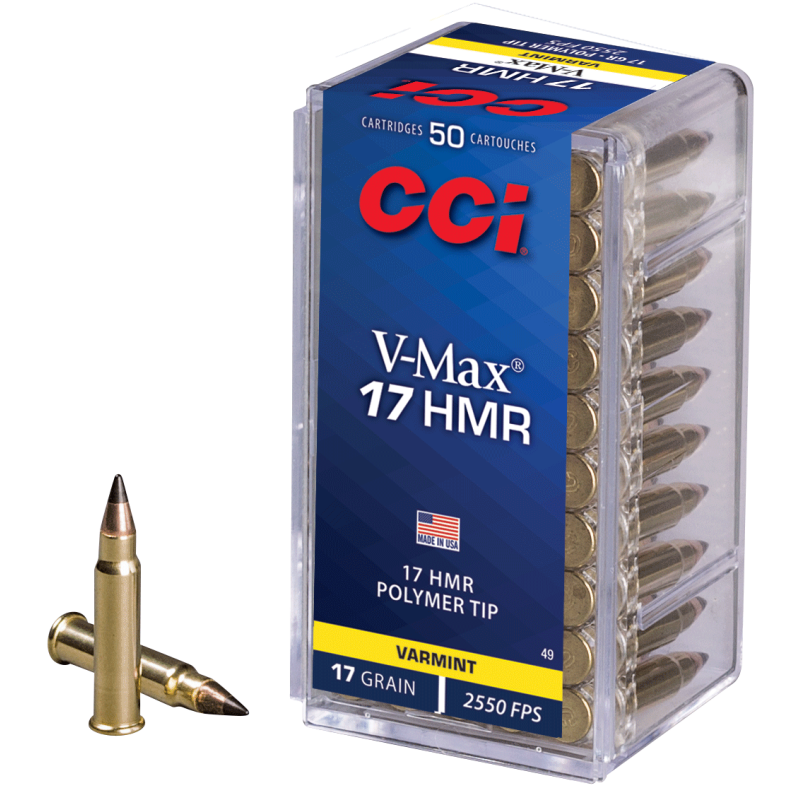 CCI C/17HMR V-MAX 17 GRAINS - BOITE DE 50